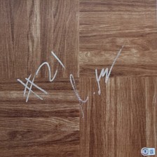 Emoni Bates Signed Autographed Cleveland Cavaliers NBA Floorboard Beckett COA