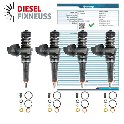 4x Pumpe-Düse-Einheit VW Audi Seat Skoda 1.9TDI 130bhp ATD PD AUY AXR 0414720037