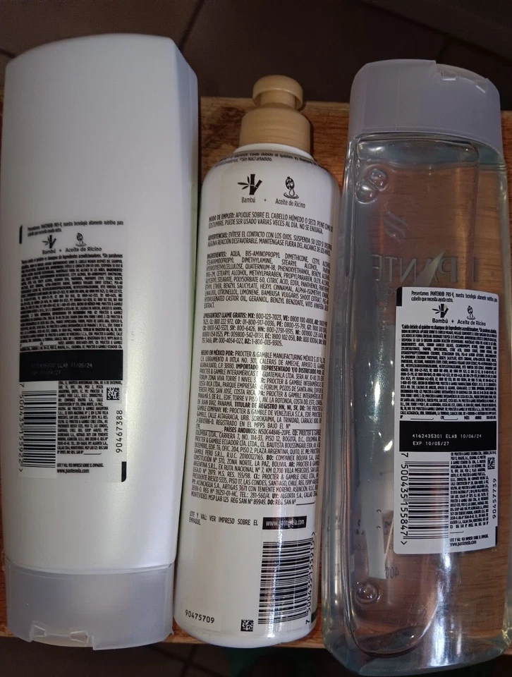 CONJUNTO PANTENE BAMBU CONTROL CAIDA - SHAMPOO -ACONDICIONADOR -CREMA PARA PEINAR - Imagem 2 de 4