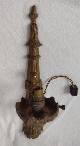 Antique Wall Sconces Wall Mountain Light Solid Brass 32cm 1kg Rare - Picture 9 of 14