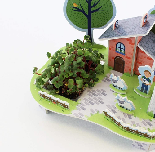 Set of 3 Puzzle & Grow-Build Your Own 3D Farm/Treehouse/Windmill Kits Grow Cress - Picture 16 of 16