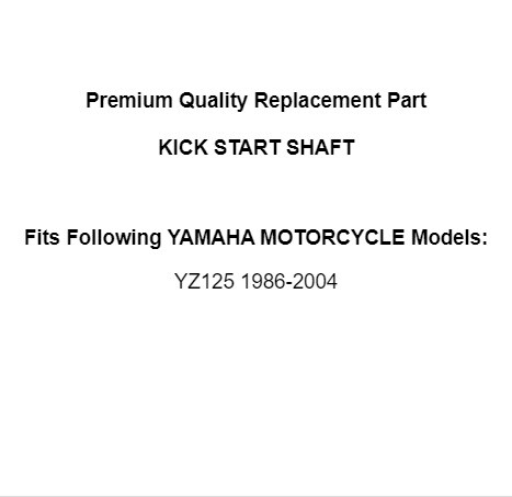 Find 2003 03 Yamaha YZ125 YZ 125 Kick Kicker Start Starter Pedal In - Foto 8