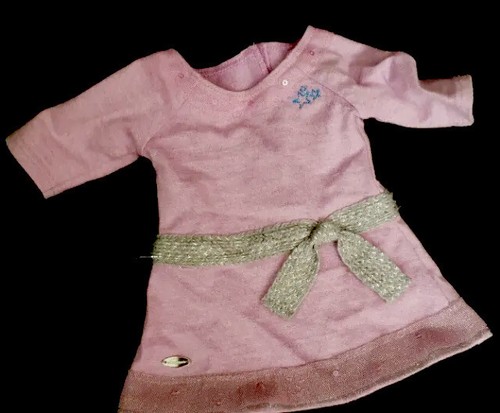 American Girl Truly Me Meet Dress Lilac Purple Silver Sparkle Belt