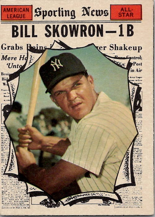 1961 Topps MOOSE SKOWRON All-Star New York Yankees #568 EX Condition
