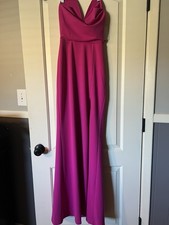 Lulus Pink Sleeveless Strappy Long Gown Dress XS
