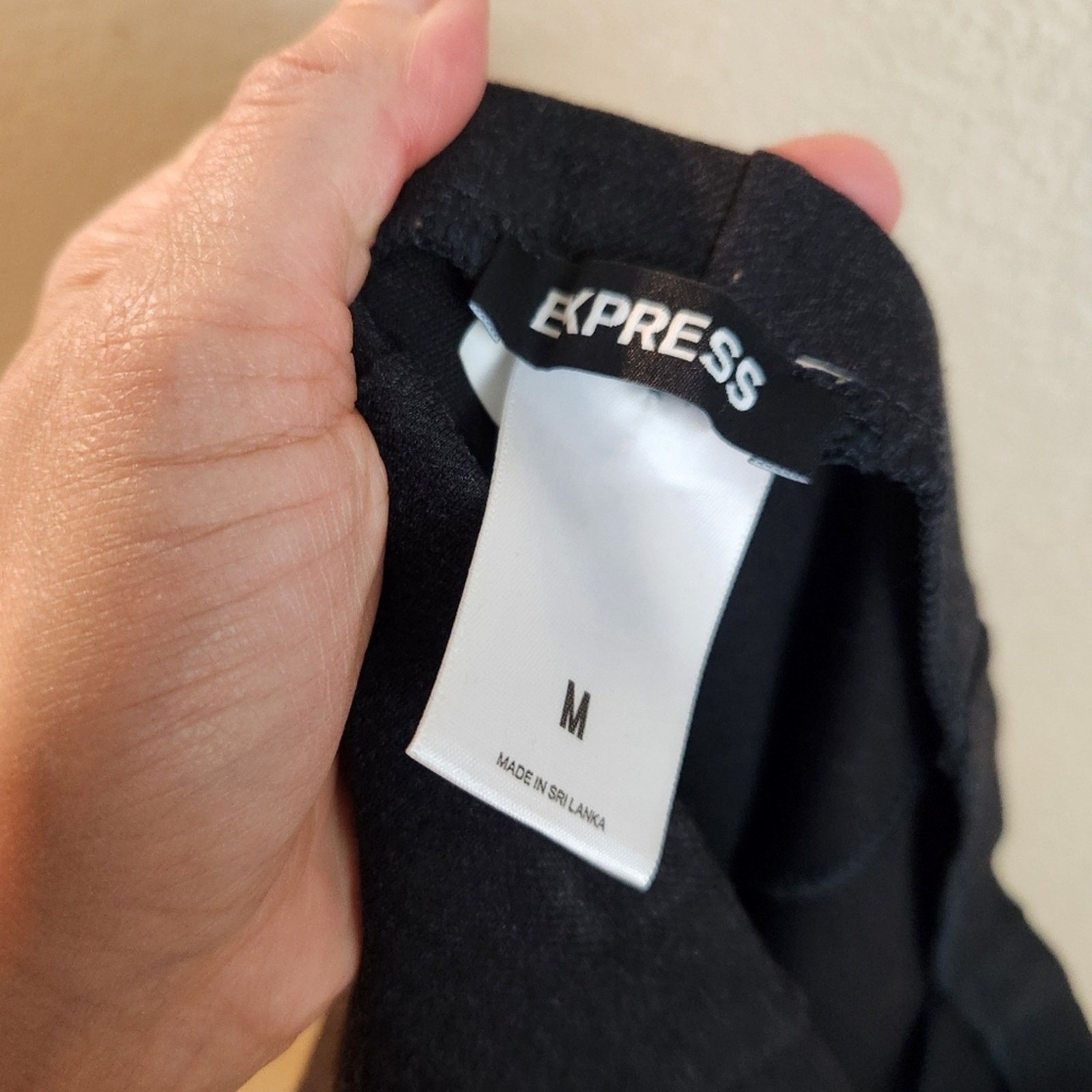 Express Gray Pull on Slim Straight Seamed Pants M… - image 3