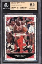 1999-00 #10 Michael Jordan Ultimate Victory Parallel /100 BGS 9.5 TRUE GEM W/ 10
