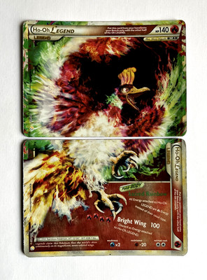 Ho-Oh Legend Top & bottom 111/123 + 112/123 Heart Gold & Soul Silver English HP