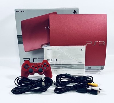    Sony PS3 Scarlet Red 320GB CECH-3000B Limited Color Boxed Tested Japan  