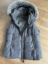 OPUS Weste ärmellos gr.38 Stonegrey Abnehmbare kapuze *punkte*