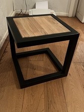 Handcrafted Coffee End Table 38mm Solid Oak Top And Box Section Frame. New