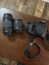 Canon EOS Rebel T5 Bundle w/ EF-S 18-55mm  EF 75-300mm Lenses, Bag, Charger