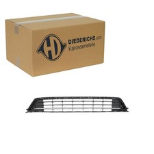 DIEDERICHS BLENDE CHROM/SCHWARZ STOßSTANGE MITTE passend für VW GOLF | 2216745