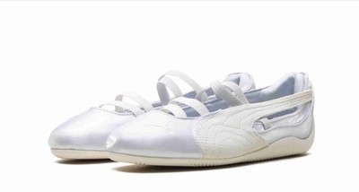 Puma Womens Speedcat Ballet Satin Silver Mist Warm White 404383-03 Women Size