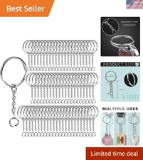 120Pcs Key Chain Rings in Silver - Perfect for DIY & Creative Gifts