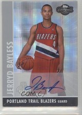2008-09 Topps Co-Signers Rookie Silver Hyper 7/10 Jerryd Bayless #111 Auto 2r7