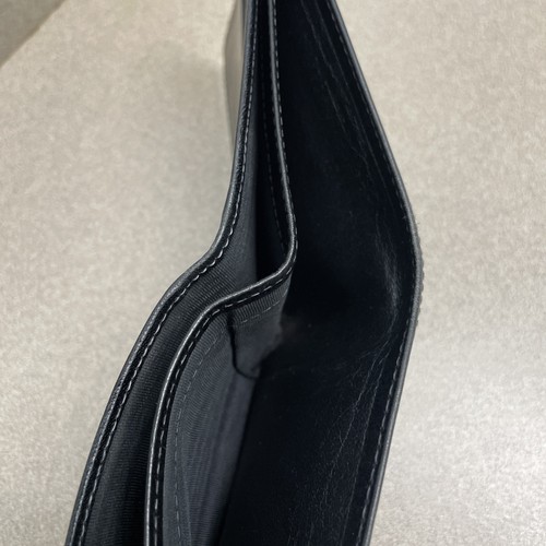 Bosca Hand Stained Men’s Leather Black Bifold Wallet Made In The USA Vintage - Picture 6 of 8