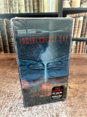 Independence Day VHS Tape 1996 Fox Lenticular 3D Box Will Smith Movie New Sealed