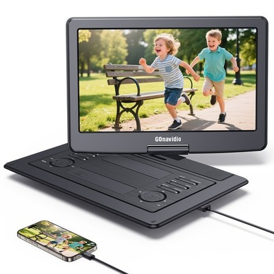 19'' Full HD Portable DVD Player w/16'' Screen 6 Hrs Rechargeable Battery HDMI USB