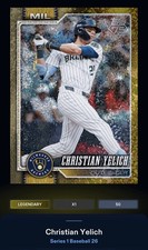 26 Topps Bunt DIGITAL Series 1 Gold Holofoil LEGENDARY 50cc Christian Yelich