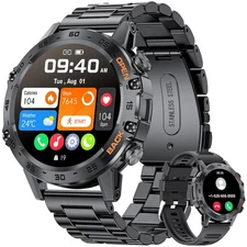 SUNKTA Military Smart Watch for Men(Answer/Dial Calls),5ATM Waterproof Fitnes...