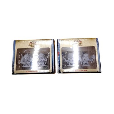 (2) CMON Arcadia Quest Hero Packs AQ014 Haldor & Brenna AQ015 Tiaret & Mittens