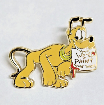 Disney Cast Exclusive Limited Edition 3000 Pluto Wet Paint Do Not Touch