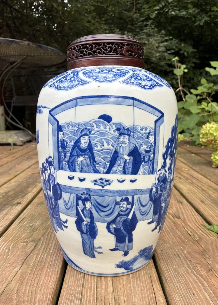 Antique Blue Chinese Vases 1850-1899 for sale | eBay