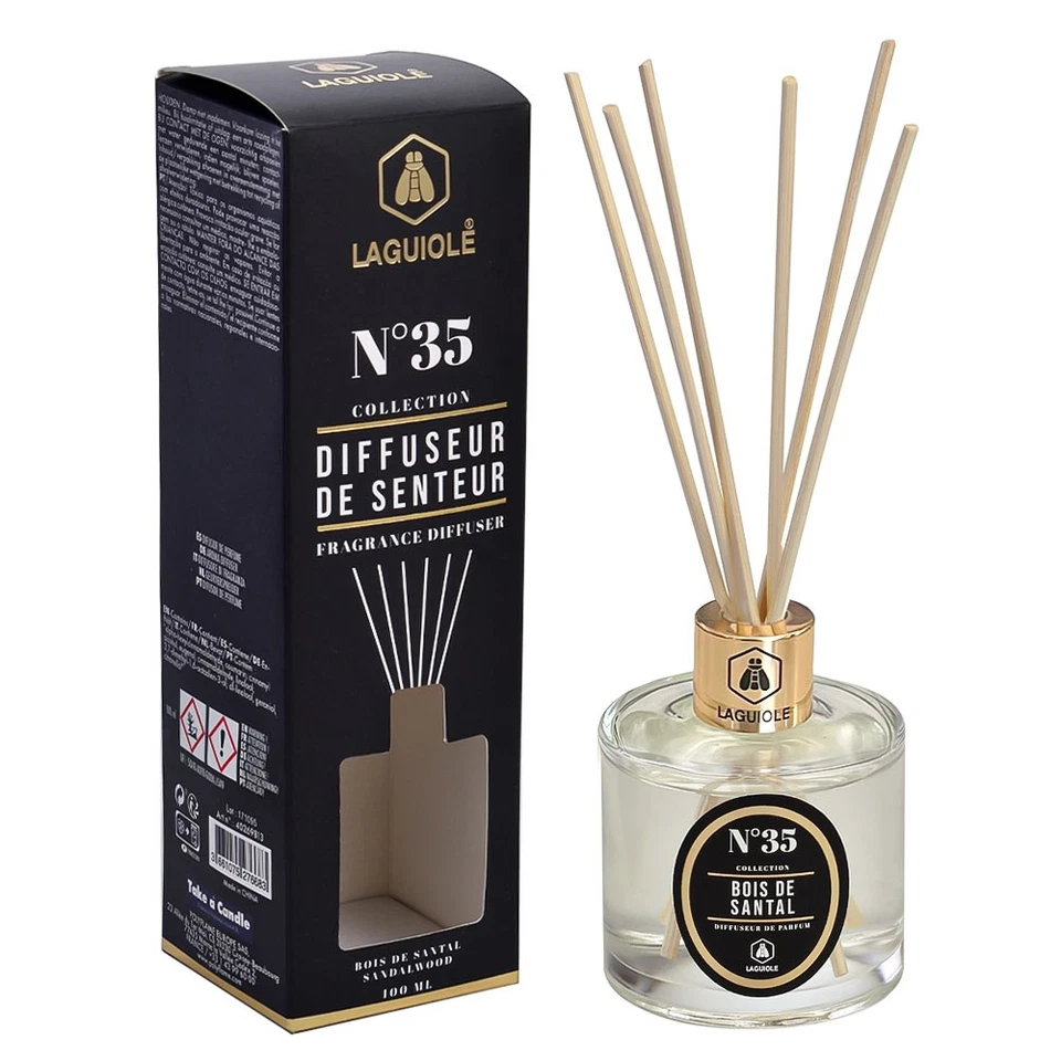 Laguiole Raumduft mit Stäbchen 100ml Lufterfrischer Diffuser Flakon Geschenkset 