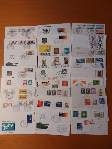GERMANY REP.FED(2).- LARGE MATCHING BLOCK + FDC + SPECIAL CANCELLATIONS