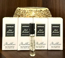 LOT OF 4 Montblanc Black Meisterstuck Absolute Incense EDP Sample Spray 2ml