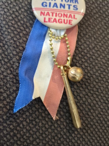 Vintage selten 1950er NY GIANTS NATL LEAGUE CHAMPIONS Pinback Knopf Band Handschuh Ball - Bild 7 von 10