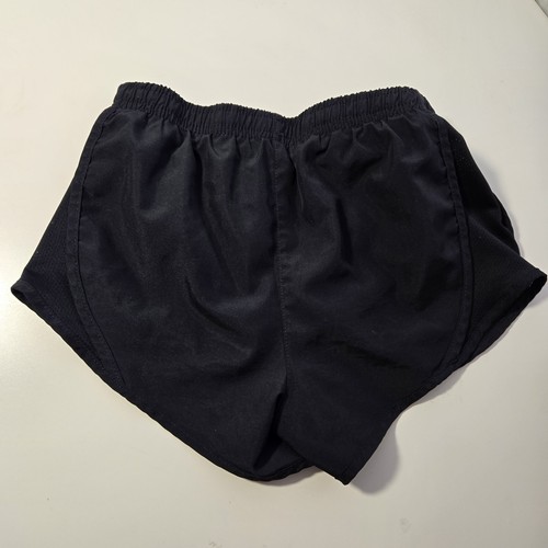 Nike Girls Black Dri Fit Running Shorts Size XS Built in Brief And Drawstring - Picture 2 of 6