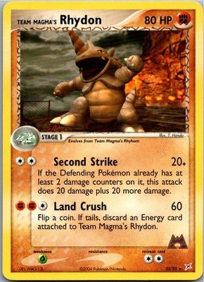 Pokémon Rizeros 22/95 EX Team Magma vs Team Aqua 2005 Englisch