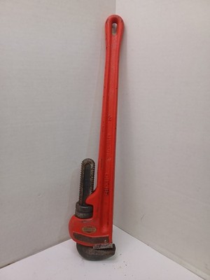   Rigid 24'' Heavy Duty Pipe Wrench Alloy Steel   RIGID Made In USA  Nice!