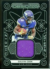 Dalvin Cook Card 2022 Panini Obsidian Atomic Material Jersey #1 