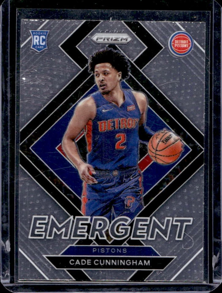 2021-22 Panini Prizm Cade Cunningham Emergent RC Rookie #22 Pistons