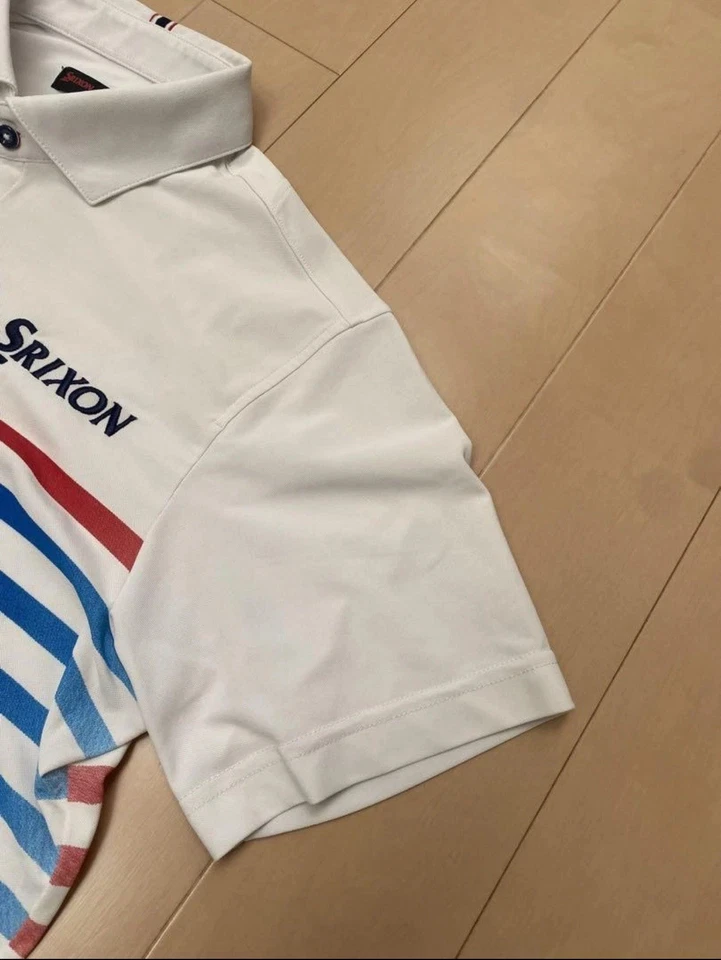 Camisa polo de golf Srixon L usada para hombre ropa deportiva, informal blanca Foto 4 de 4