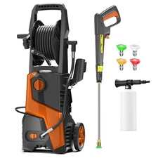 Electric High Pressure Washer 5000PSI 3.2GPM Power Washer With Hose Reel