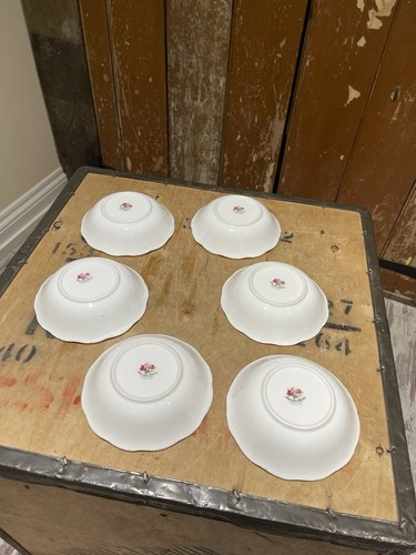 Vintage Royal Albert American Beauty Saucers Floral Bone Chine Made In England - Picture 15 of 23