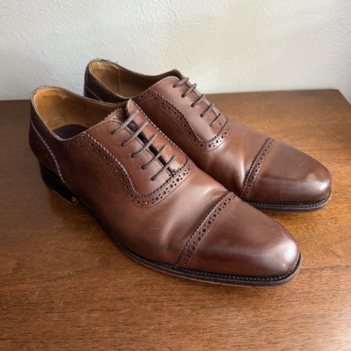 Meermin Mallorca elegante Lederschuhe Herren Größe 9,5 EU braun Goodyear rahmengenäht - Bild 2 von 12