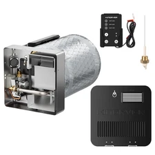 10 Gal. RV Water Heater Propane Gas+Electric Tank DSI w/Door&Switch for All RVs