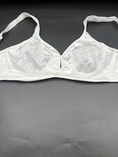 Curvation Size 44 C White Satin Minimize Wireless Bra St:5304258