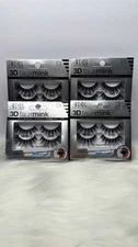 Ardell 3D Faux Mink False Eyelash Bundle #862, Lot Of 8 Pairs Of Lashes W/ Glue