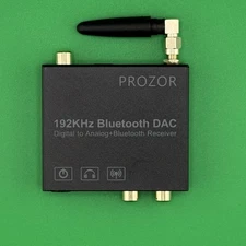 PROZOR 192k Digital to Analog Audio Converter with Bluetooth 5.0 Receiver