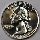 1964 Gem Proof Washington Quarter 90% Silver