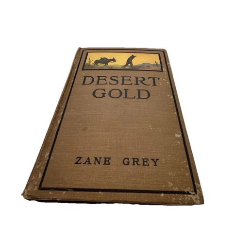 Book “Desert Gold” Zane Gray, First Edition 1913, Antique Novel - Picture 2 of 11