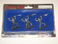 Dwarven Forge Skeletons Pole Arms Raised#1009 pre-painted miniature pack D&D rpg