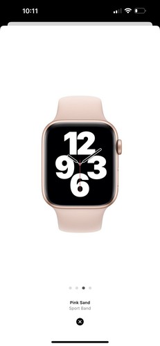 Apple Watch Pasek sportowy 40mm (38/41) Oryginalny OEM Różowy piasek / Różowe złoto S / M / L - Zdjęcie 7 z 7