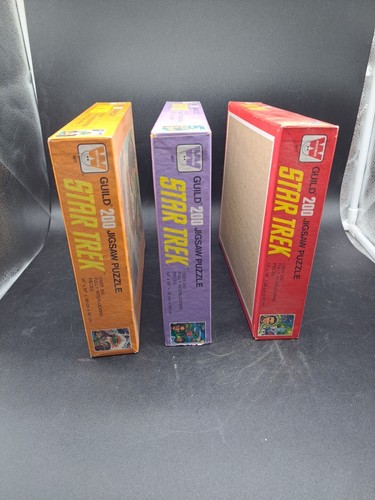3 puzzle vintage 1978 Whitman Guild Star Trek 200 pezzi sigillati - Foto 5 di 11